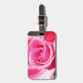Rosa Rosen-Knospen-Blumen-BlumenFoto Gepäckanhänger (Vorderseite vertikal)