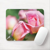 Rosa Rosen-Knospen-Mausunterlage Mousepad (Mit Mouse)