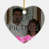 Rosa Rosen-Knospen-Verzierung Keramik Ornament (Hinten)