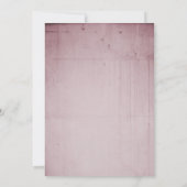 Rosa Rosen-Kolibri-Hochzeits-Einladung Einladung (Rückseite)