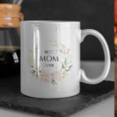 Rosa Rosen Kranz Beste Mama jemals schwarze Typogr Kaffeetasse