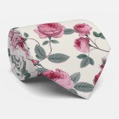 Rosa Rosen Krawatte (Gerollt)