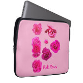 Rosa Rosen Laptopschutzhülle (Vorne Rechts)