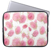 Rosa Rosen Laptopschutzhülle (Vorderseite)