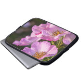 Rosa Rosen Laptopschutzhülle (Vorne Knopf)