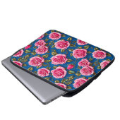 Rosa Rosen Laptopschutzhülle (Vorne Knopf)