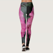 Rosa Rosen-Leggings Leggings (Rückseite)