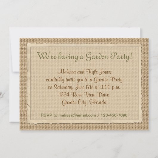 Rosa Rosen-Leinwand-Vintager Einladung (Rückseite)