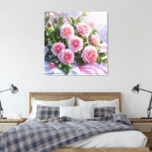 Rosa Rosen Leinwanddruck (Insitu (Schlafzimmer))