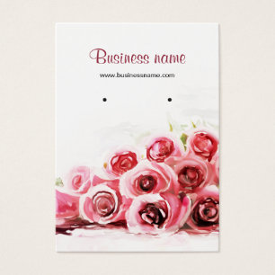 Rosa Rosen Malen Hintergrund Ofenkarten