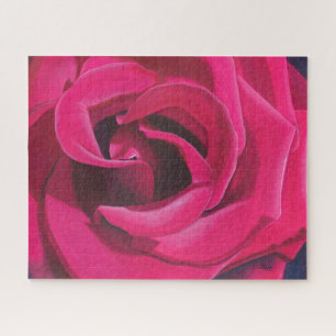 Rosa-Rosen-Malerei Puzzle