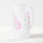 Rosa Rosen Mattierte Tasse (VorderseiteRechts)