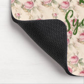 Rosa Rosen Maus Pad floral Mousepad (Ecke)