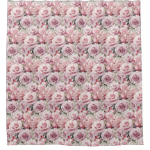Rosa Rosen Maximaler Duschvorhang