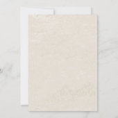 Rosa Rosen mit goldener Hochzeit Einladung (Rückseite)