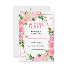 Rosa Rosen mit Laub Hochzeit