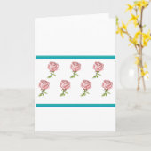 ROSA ROSEN-MITTEILUNGSKARTEN KARTE (Gelbe Blume)