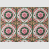 Rosa Rosen Moderne schöne Sammlung Seidenpapier (Vorderseite)