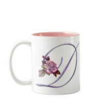 Rosa Rosen-Monogramm D