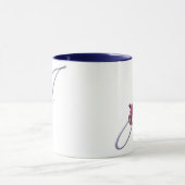 Rosa Rosen-Monogramm J Tasse (Zentrum)