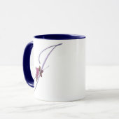 Rosa Rosen-Monogramm J Tasse (Vorderseite Links)