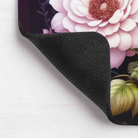 Rosa Rosen Mousepad (Ecke)