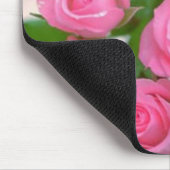 Rosa Rosen Mousepad (Ecke)