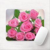 Rosa Rosen Mousepad (Mit Mouse)