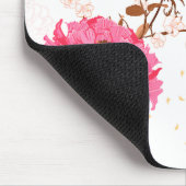 Rosa Rosen Mousepad (Ecke)