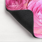 Rosa Rosen Mousepad (Ecke)