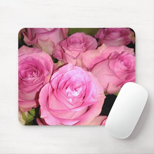 Rosa Rosen Mousepad (Mit Mouse)