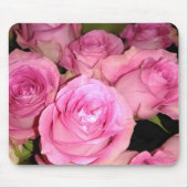Rosa Rosen Mousepad (Vorne)