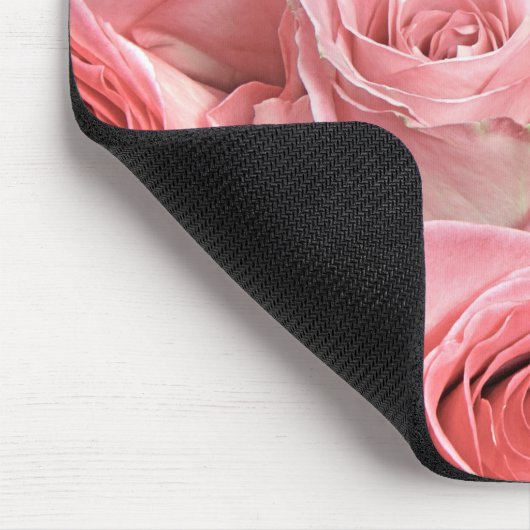 Rosa Rosen Mousepad (Ecke)