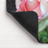 Rosa Rosen Mousepad (Ecke)