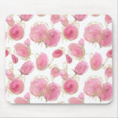 Rosa Rosen Mousepad (Vorne)