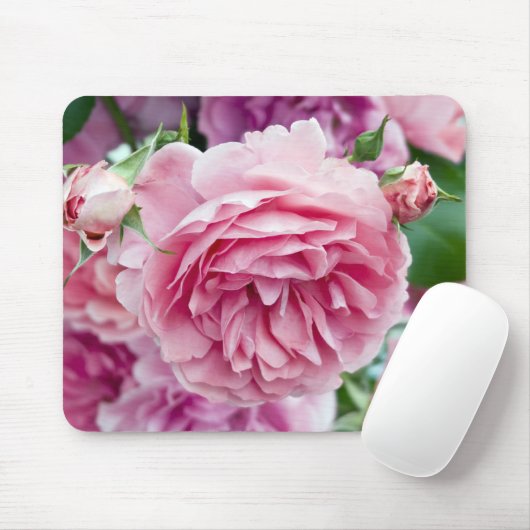 Rosa Rosen Mousepad (Mit Mouse)