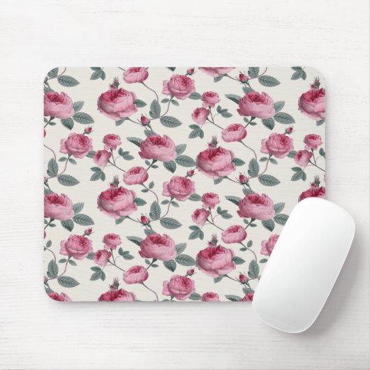 Rosa Rosen Mousepad (Mit Mouse)