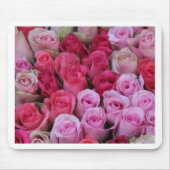 Rosa Rosen Mousepad (Vorne)