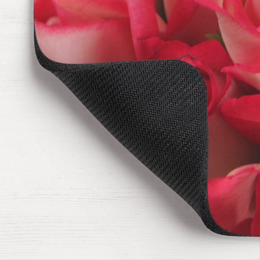 Rosa Rosen Mousepad (Ecke)