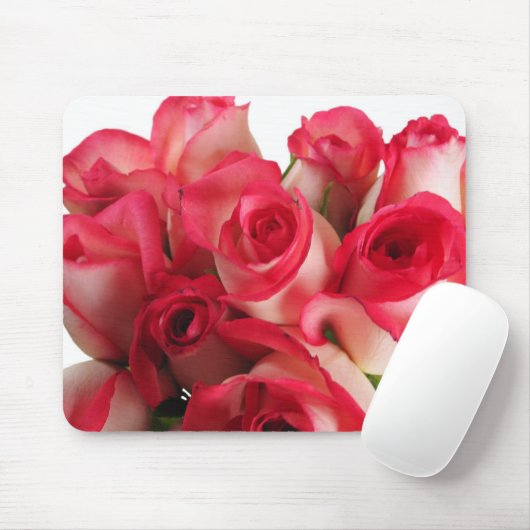 Rosa Rosen Mousepad (Mit Mouse)