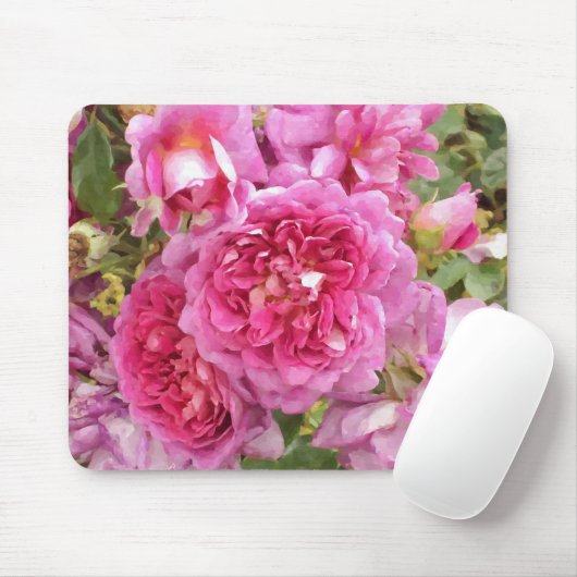 Rosa Rosen Mousepad (Mit Mouse)