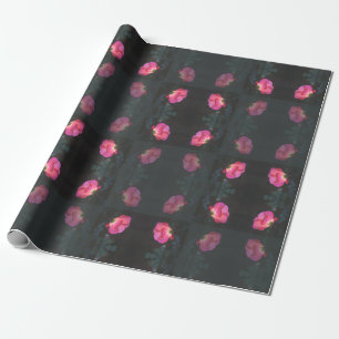 Rosa Rosen Muster Geschenkpapier