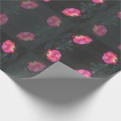 Rosa Rosen Muster Geschenkpapier (Ecke)