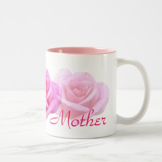 Rosa Rosen-"Mutter-" Tasse (Rechts)