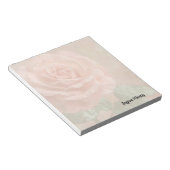 Rosa Rosen Notizblock (angewinkelt)