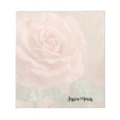 Rosa Rosen Notizblock (Vorderseite)