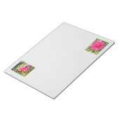 Rosa Rosen Notizblock (angewinkelt)