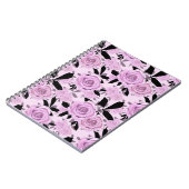 Rosa Rosen Notizblock (Linke Seite)