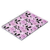 Rosa Rosen Notizblock (Linke Seite)