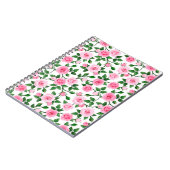Rosa Rosen Notizblock (Linke Seite)